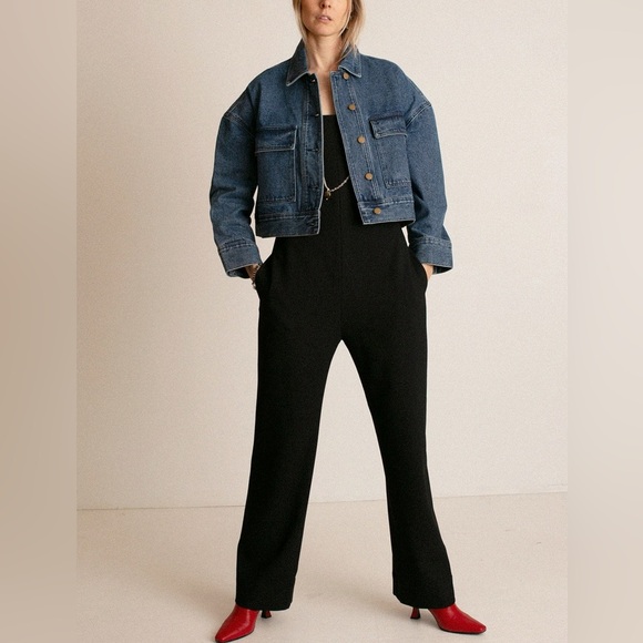 NOMIA NYC Designer Sz 2 Black Fluid Jumpsuit New Without Tag - Picture 11 of 16